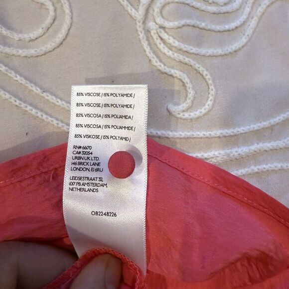 Anthropologie The Della Pleated Waist Shell Top Size XS Red Sleeveless Pullover - Picture 7 of 9